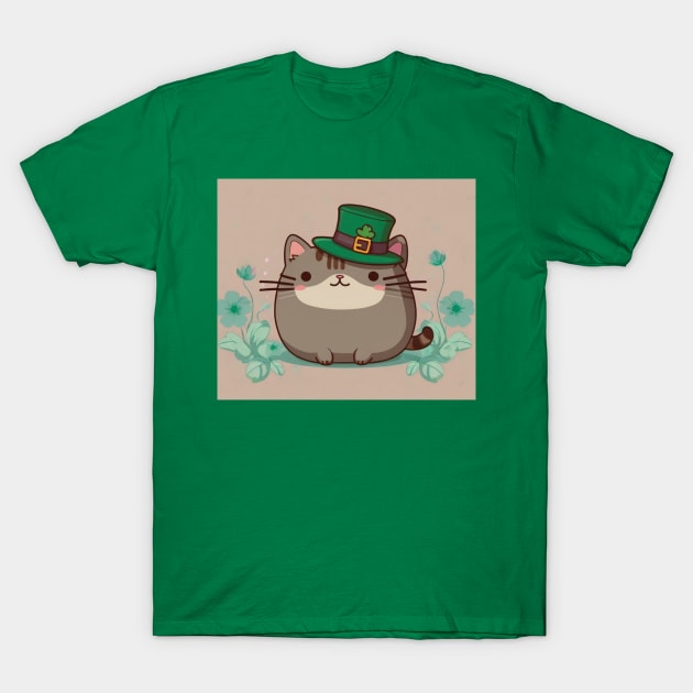 St. Patrick's day pusheen T-Shirt by Love of animals